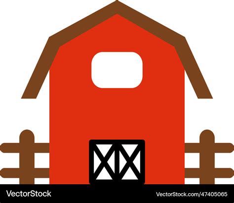 Barn Icon Clipart Design Template Isolated Vector Image