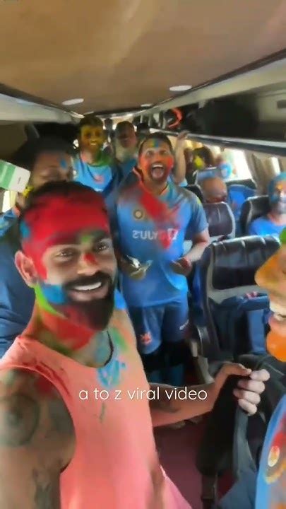 Virat Subhman Gill Rohit Sharma Celebrating Holi😍 Shorts Youtube