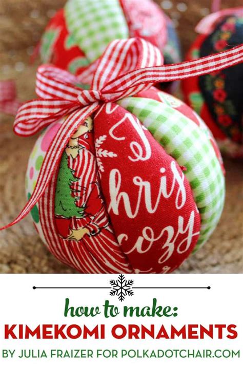 No Sew Fabric Ball Christmas Ornaments Tutorial Sewing