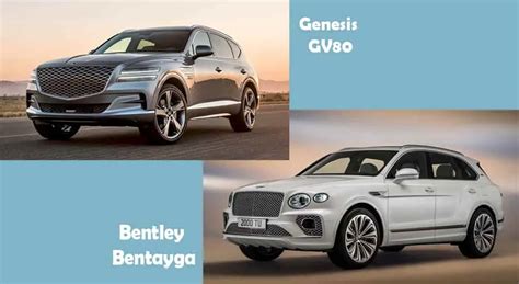 2024 Genesis Gv80 Vs Cheapest Bentley Bentayga You Can Buy