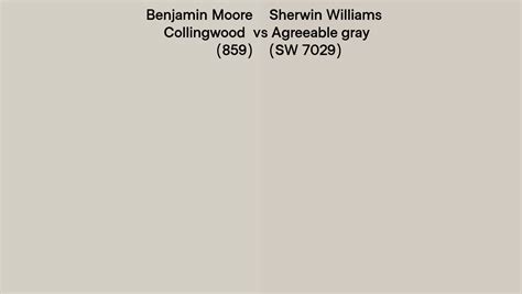 Benjamin Moore Collingwood 859 Vs Sherwin Williams Agreeable Gray Sw