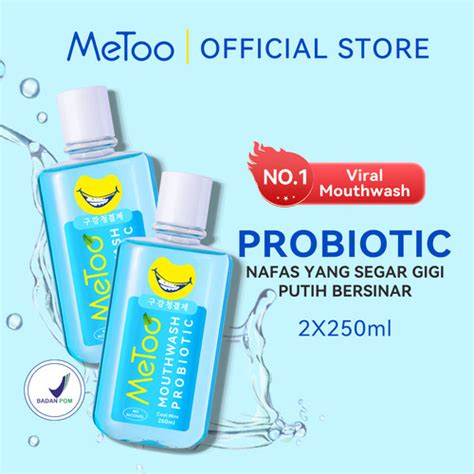 Promo Bpom Metoo Kumur Probiotik Fresh Mint Mouthwash Nafas Segar