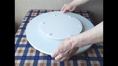 Крутящийся центр стола с малошумящим механизмом (Lazy Susan Лайт) - YouTube