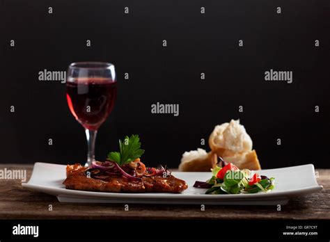 Wine And Dine Stock Photo Alamy