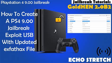 How To Create A PS4 9 00 Jailbreak Exploit USB With Updated Exfathax