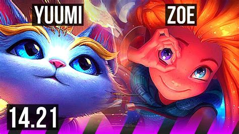 YUUMI Nilah Vs ZOE Ashe SUP 1 1 6 KR Diamond 14 21 YouTube