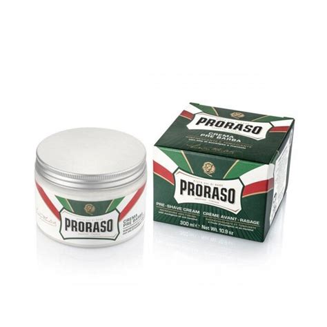 Pre Shave Cream Proraso Green For All Skin Types Refreshing 300 Ml