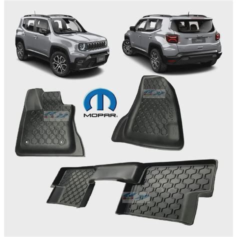 Jogo Tapetes De Bordas Elevadas Jeep Renegade Original Mopar A