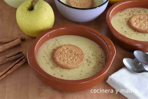 Natillas de manzana sin azúcar Cocinera y Madre