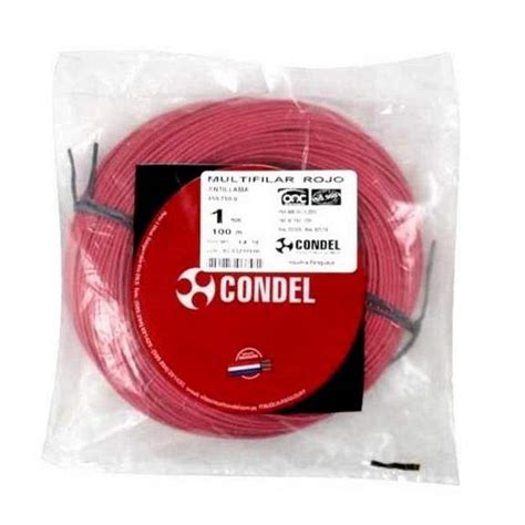 Lumicorp Cable Multifilar Condel Mm Rojo Paquete Mts