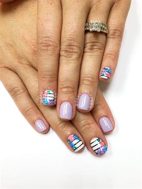 Floral Nails Lines Summer Nails Preciousphan Floral Nails Nails