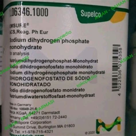 Jual Sodium Dihydrogen Phosphat Nah Po Kota Semarang Asian