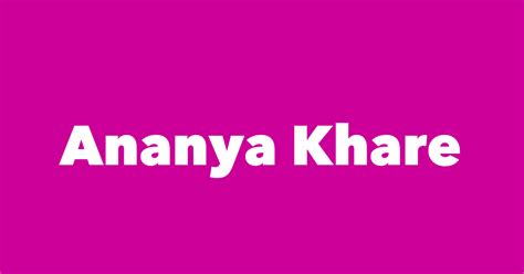 Ananya Khare - Spouse, Children, Birthday & More