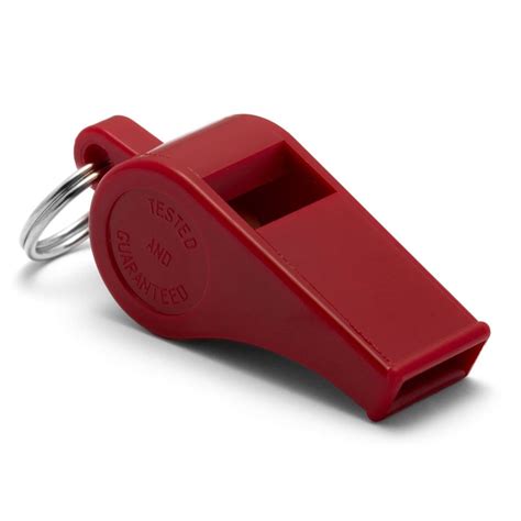 Acme Thunderer 660 Plastic Red Whistle With Lanyard