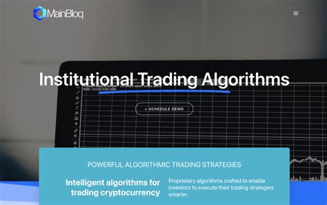 Cryptocurrency Trading Algorithms Mainbloq