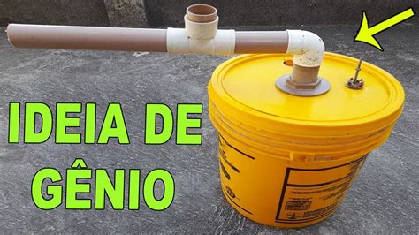 Morria e Não Sabia Olha o Que Fiz Usando Balde e Cano PVC Ideia de