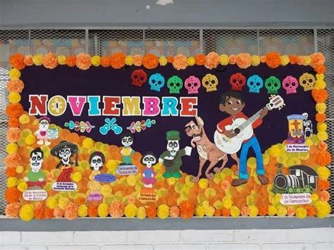 Pin De Nallely En Adornos Para D A De Muertos Periodico Mural Octubre