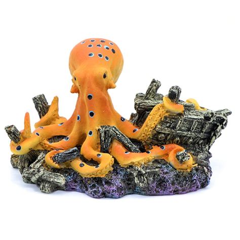Octopus Treasure Chest Aquarium Fish Tank Landscap... – Grandado
