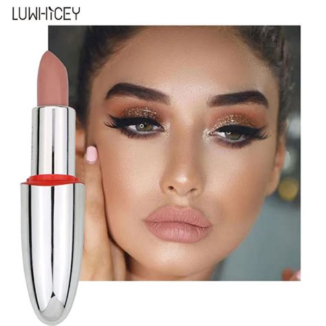 Drop Ship Matte Sexy Red Lipstick Makeup For Women Waterproof Long Lasting Matte Lipstick Nude