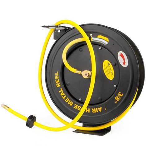 Retracting Air Hose Reel-100 ft. x 3/8 in. -43551