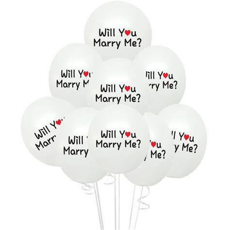 Pcs Lot Inch Thicker Latex Balloon Will You Marry Me Balloon