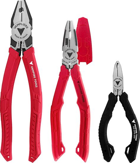 Vampliers 3 Piece Screw Extraction Pliers Set Includes 8 Linesman 7 Boss And 5