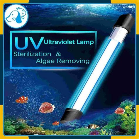 Aquarium UV Lamp Submersible Ultraviolet Light 20W Fish Tank