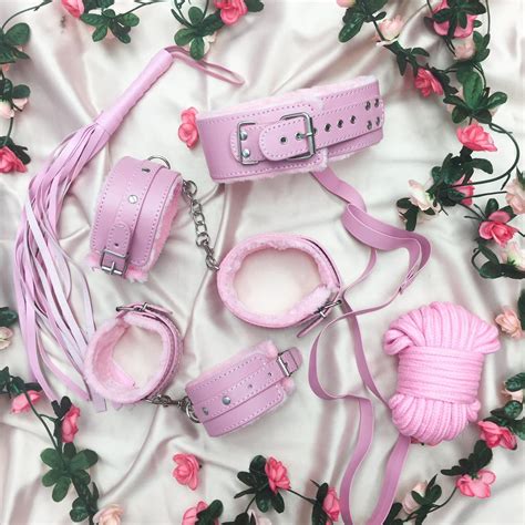 Super Cute Vegan Leather Bdsm Bondage Kit Set Depop