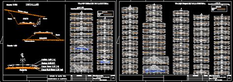 Secciones Transversales De Una Carretera En AutoCAD Librería CAD