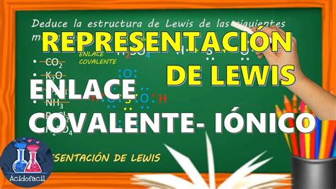 RepresentaciÓn De Lewis Enlace Covalente IÓnico Acido Facil Youtube