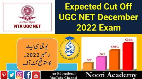 Expected Cut Off Ugc Net December Exam Noori Academy