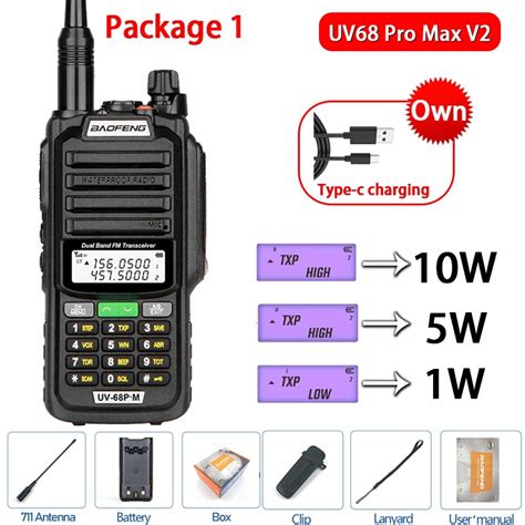 2023 Baofeng UV 68 Pro Max V2 10W IP68 Walkie T Sklep Opinie Cena W