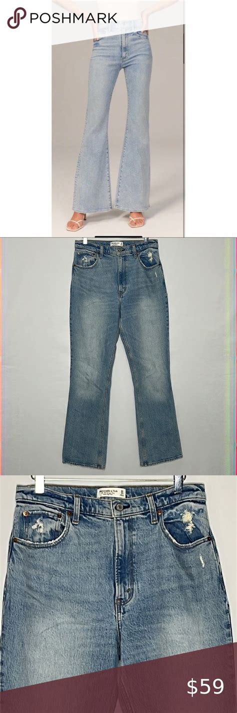 Abercrombie Fitch The S Vintage Flare Ultra High Rise Distressed