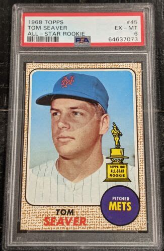 Topps Tom Seaver All Star Rookie Cup Psa Ex Mt Mets Ebay