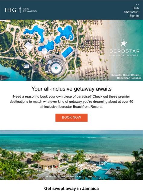 Ihg Europe All Inclusive Getaways Iberostar Beachfront Resorts Milled