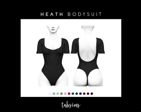 Heath Bodysuit Base Game Compatible Found In Tabsims In 2024 Sims 4 Sims 4 Teen The