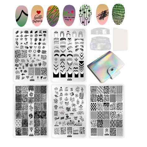 Amazon Nail Stamping Kit Nail Stamping Plates Set Big Nail