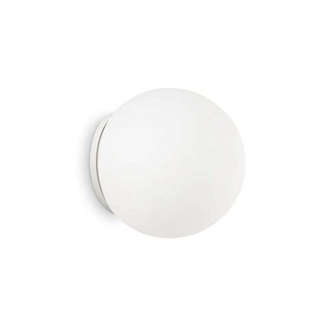 Ideal Lux Mapa Bianco AP1 D20 Lampada Da Parete Moderna In Vetro