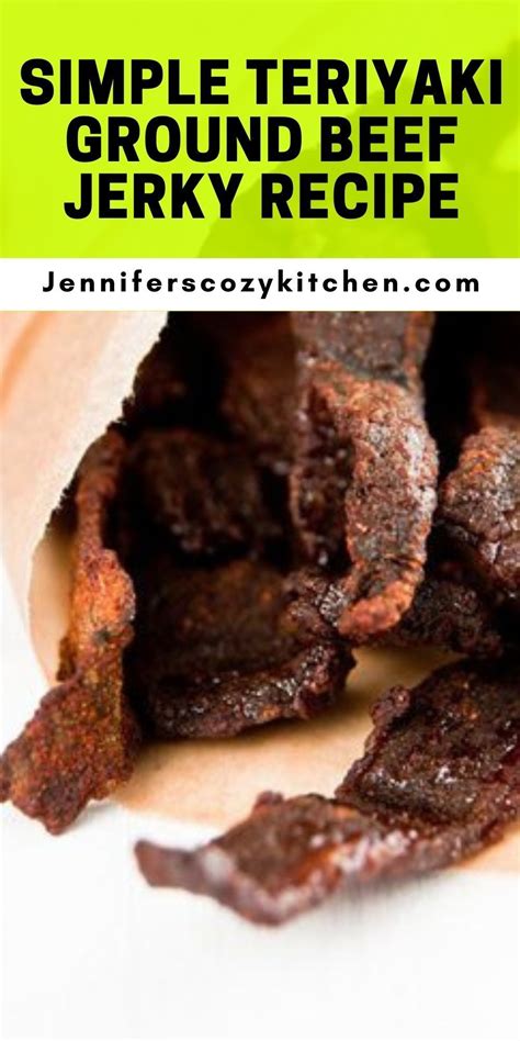 How To Make A Simple Teriyaki Ground Beef Jerky Recipe Artofit