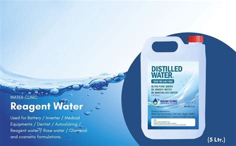 Water Clinic Ultra Pure Di Ionised Distilled Water For Battery Inverter