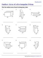 Surface Area of Rectangular Prisms Worksheets - Worksheets Library