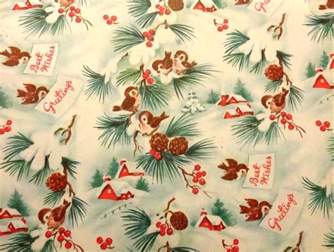 Vintage Christmas Paper Vintage Christmas Wrapping Paper Vintage