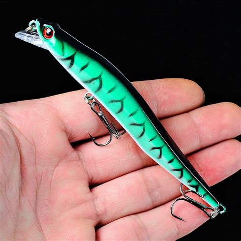 1PCS Crankbait 12cm Minnow Fishing Lure 10g Bent Artificial Baits 3D