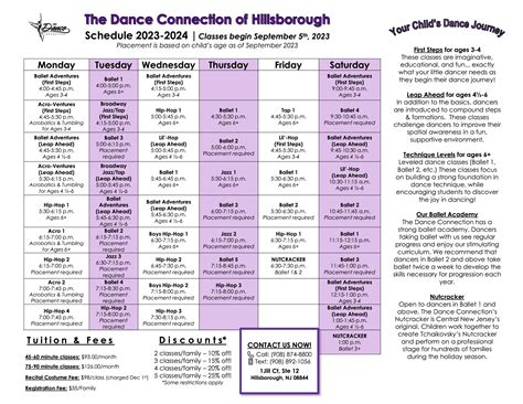 Fall Dance Schedule 2021 The Dance Connection New Jersey