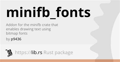 Minifb Fonts Rust Gfx Library Lib Rs