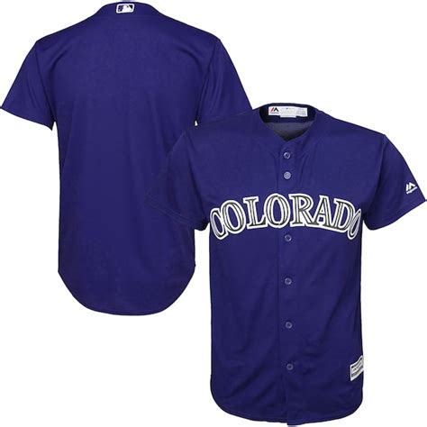 Colorado Rockies Majestic Alternate Youth Official Cool Base Jersey ...