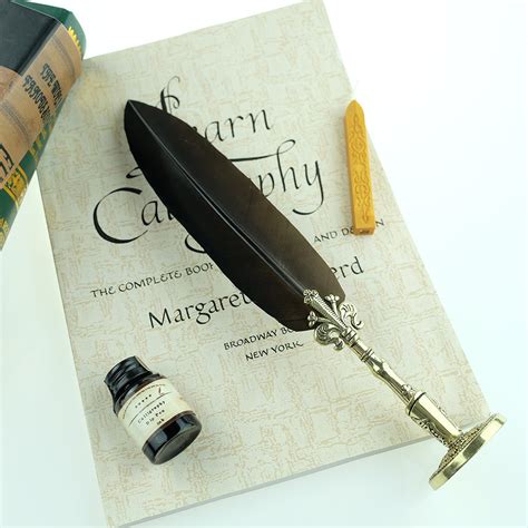 Antique Feather Quill Pen Calligraphy Quill And Ink Set T For Kid