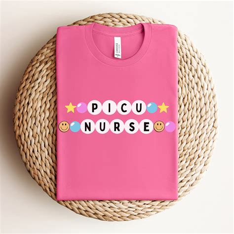 Picu Nurse Shirt Cute Gift For Pediatric Nursing Team Matching Tees For