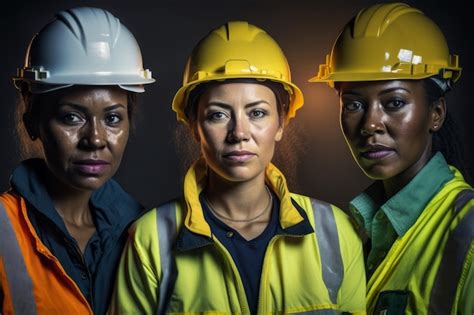 Premium Ai Image A Group Of Diverse Female Construction Contract