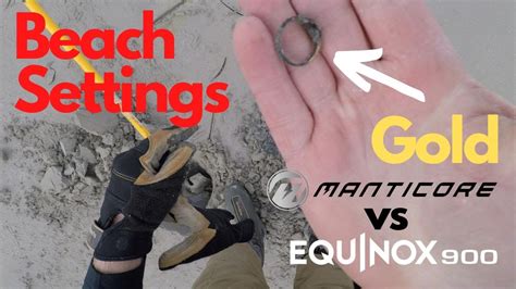 Minelab Manticore Beach Setup Equinox Comparison Youtube